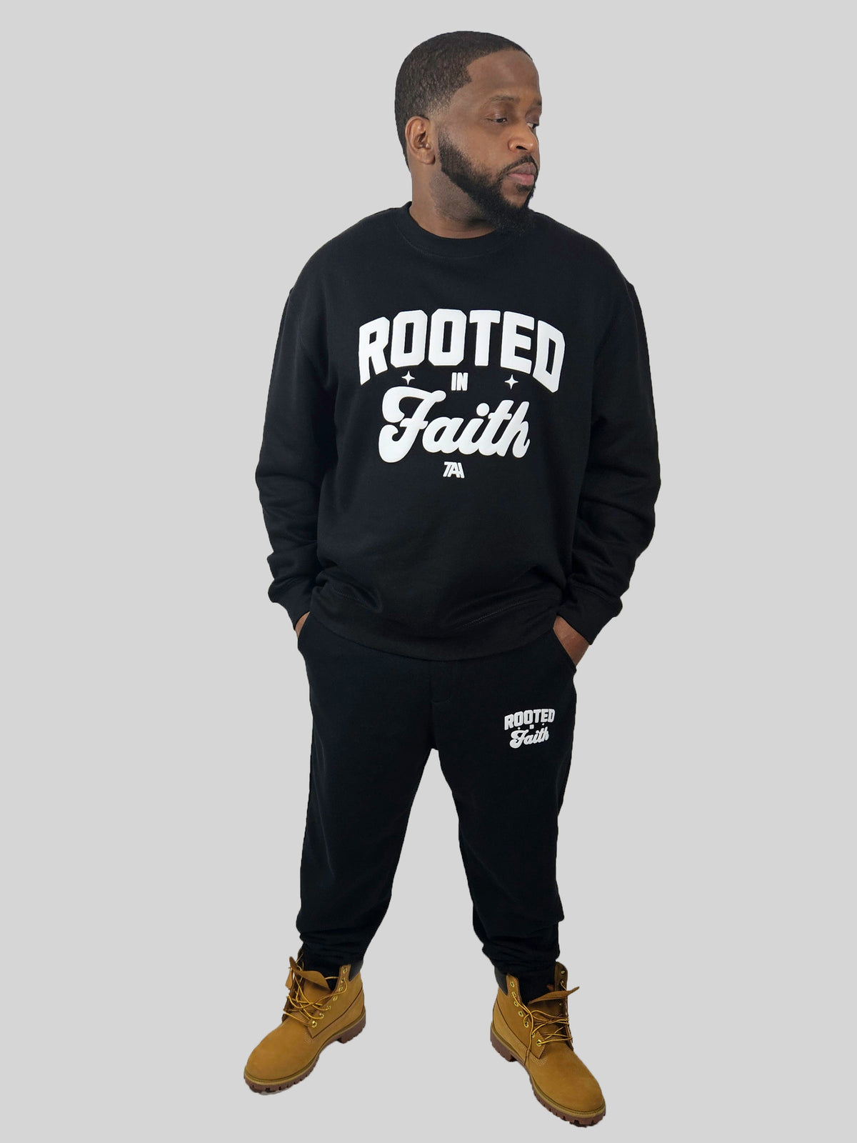 Rooted In Faith Crewneck - Black