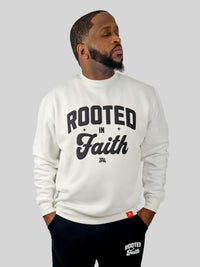 Rooted In Faith Crewneck - White