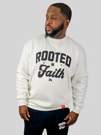 Rooted In Faith Crewneck - White