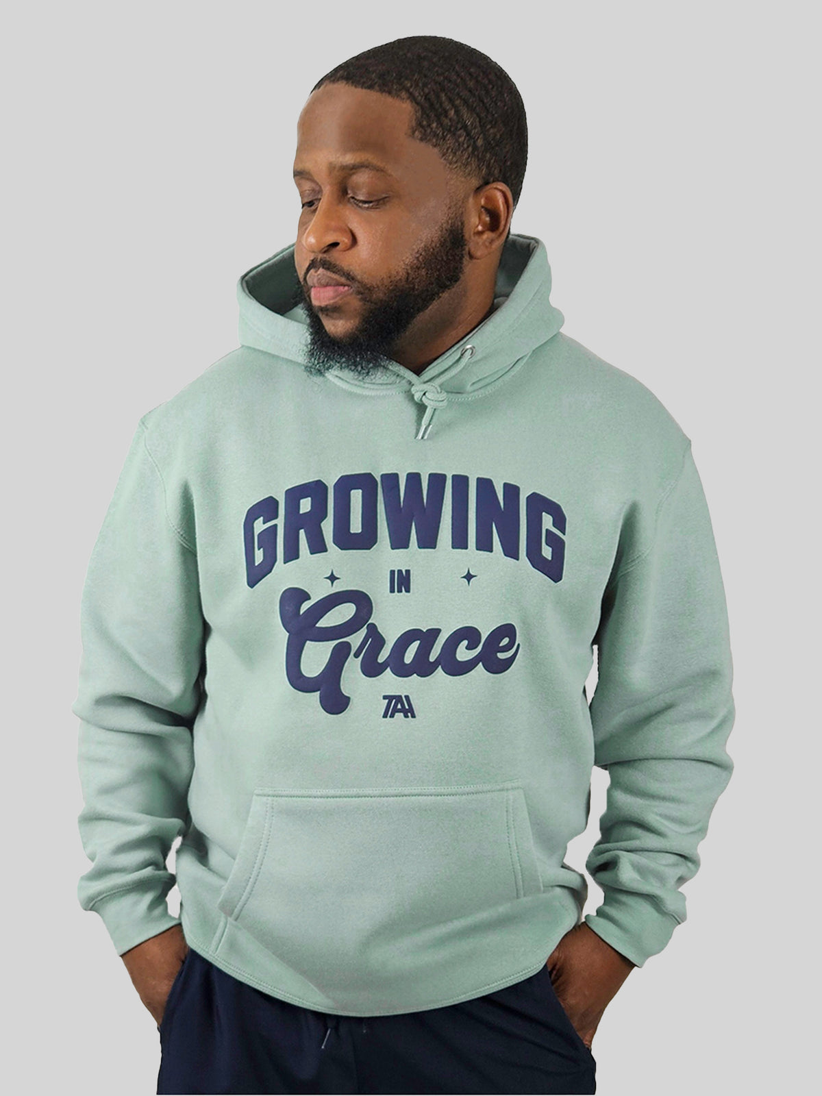 Growing In Grace Hoodie - Seafoam