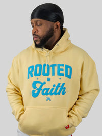 Rooted In Faith Hoodie - Yellow