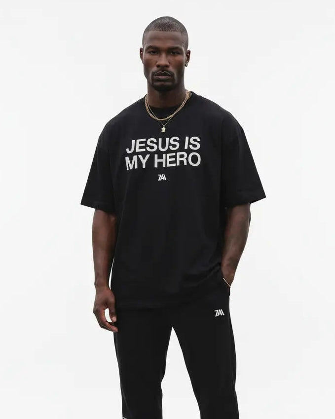 Jesus Is My Hero™ Black