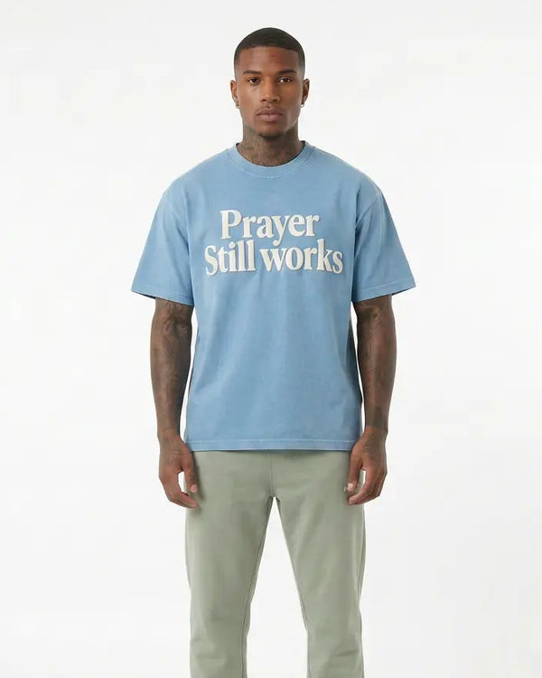Prayer Still Works Tee™ Pebble Blue