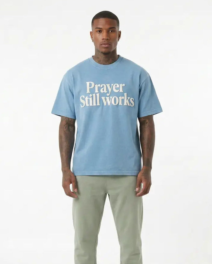 Prayer Still Works Tee™ Pebble Blue