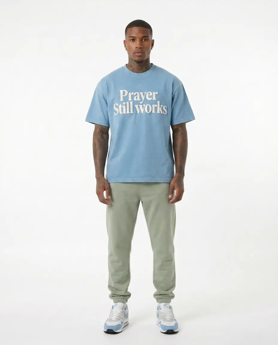 Prayer Still Works Tee™ Pebble Blue