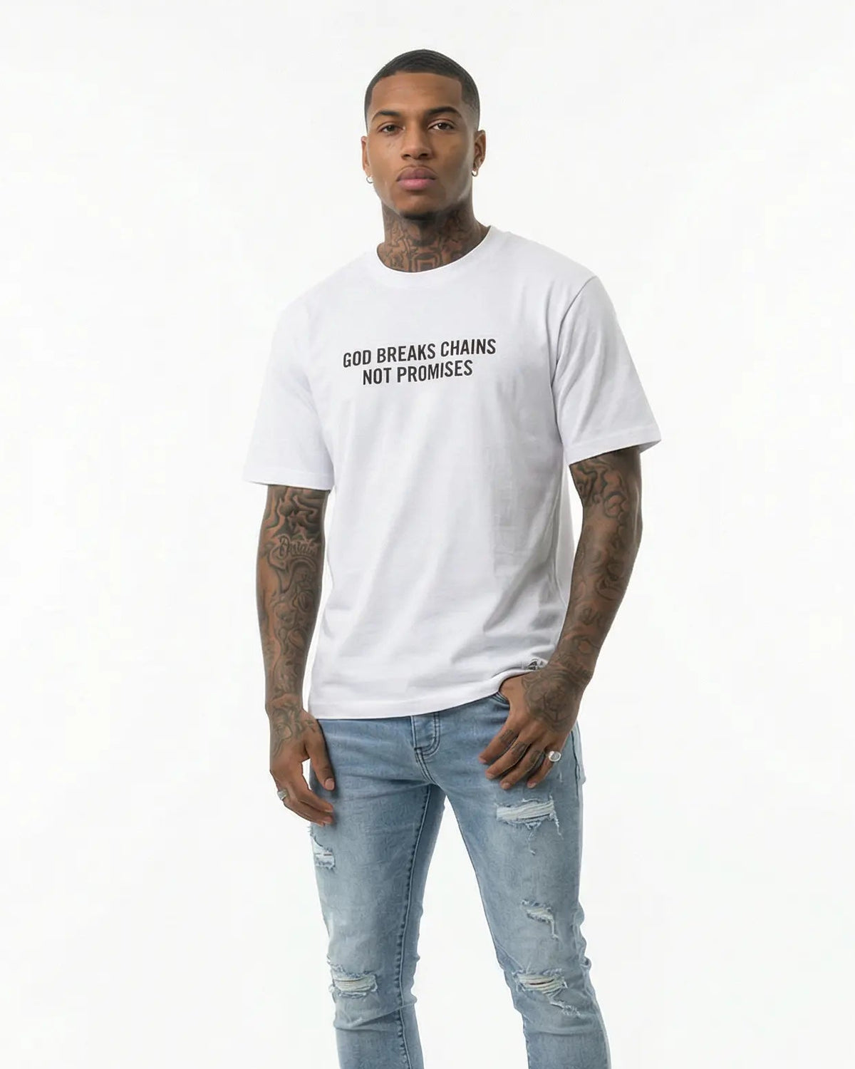 God Breaks Chains Not Promises™ White